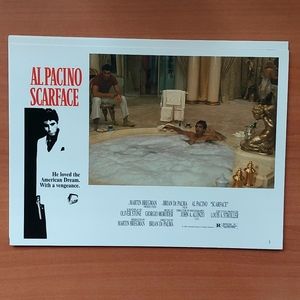 VTG 1983 Scarface Original Lobby Card Set (8) - Rare Bathtub Scene. Must Have!!!
